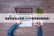 电商运营怎么自学（一个新手怎么做电商）