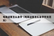 电商运营怎么自学（电商运营怎么自学作文范文）