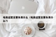 电商运营主要负责什么（电商运营主要负责什么?）